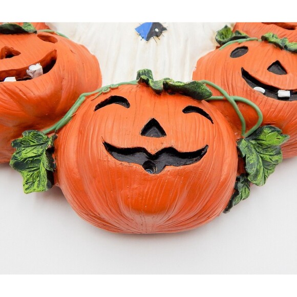 Gift Innovations Ghost and Pumpkin Wreath Talking Wall Decoration Non Working - Picture 2 of 13